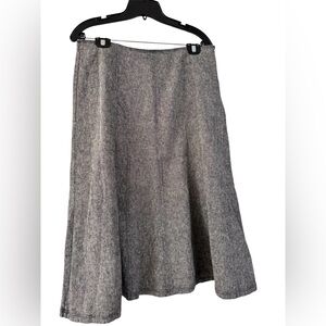 Vintage RQT Women's Skirt Khaki Black Hidden Side Zip Hook And Eye Size 14 EUC